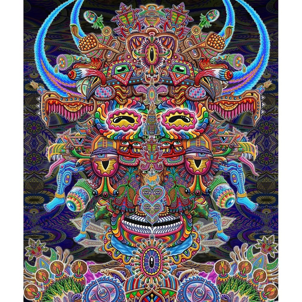Bullish Man Heady Art Print Tapestry by Sunshine Joy